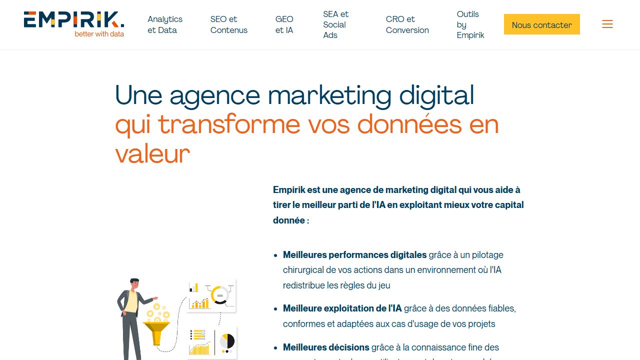 Page d'accueil du site de Empirik