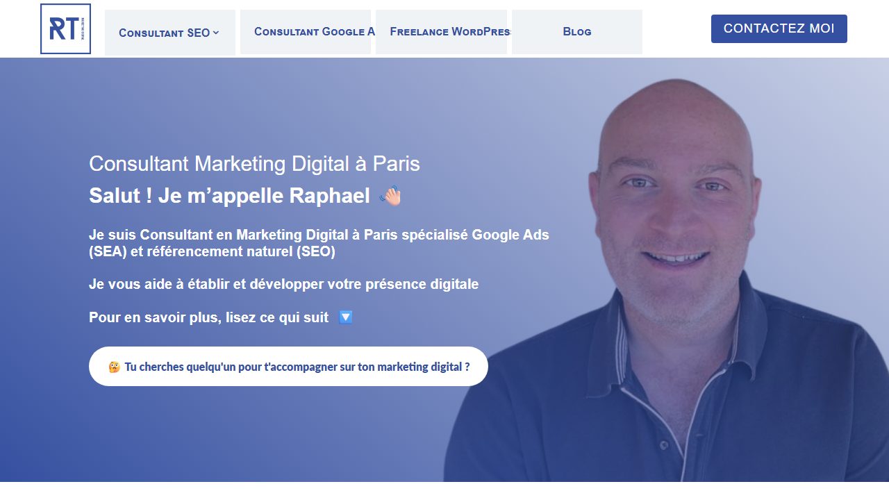 Page d'accueil du site de Raphaël Tuil
