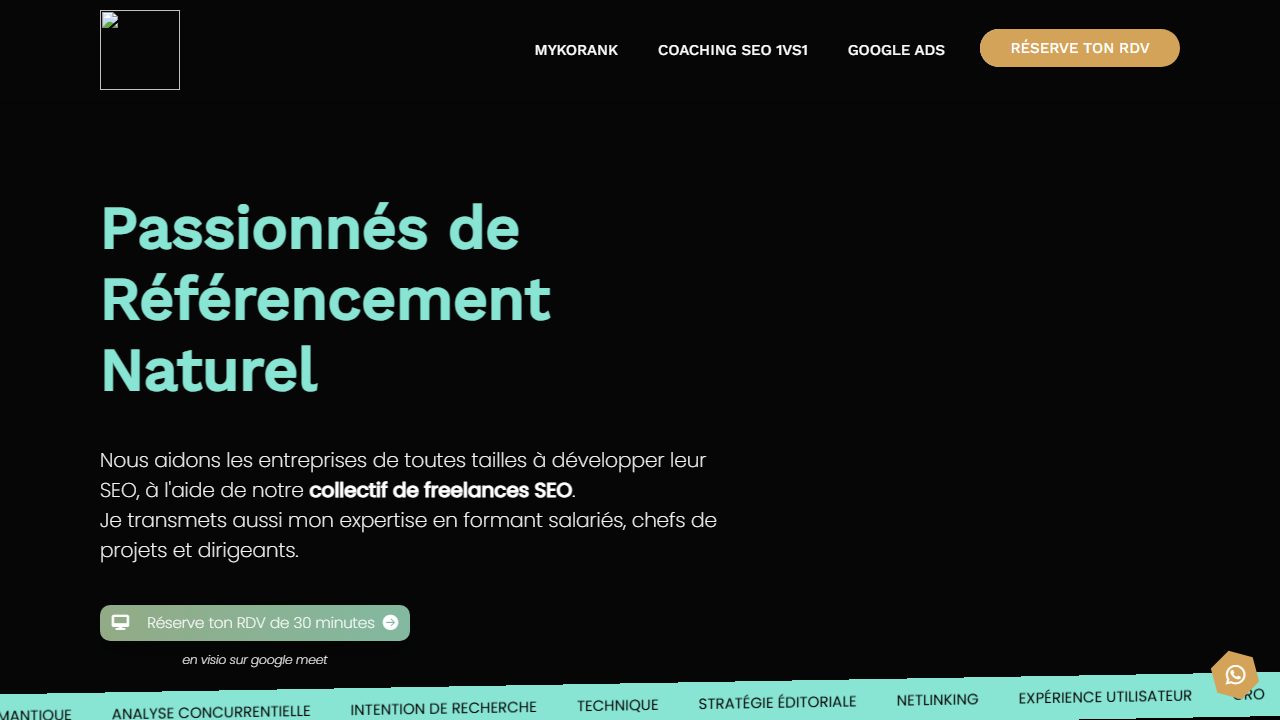 Page d'accueil du site de Rémi Bailly