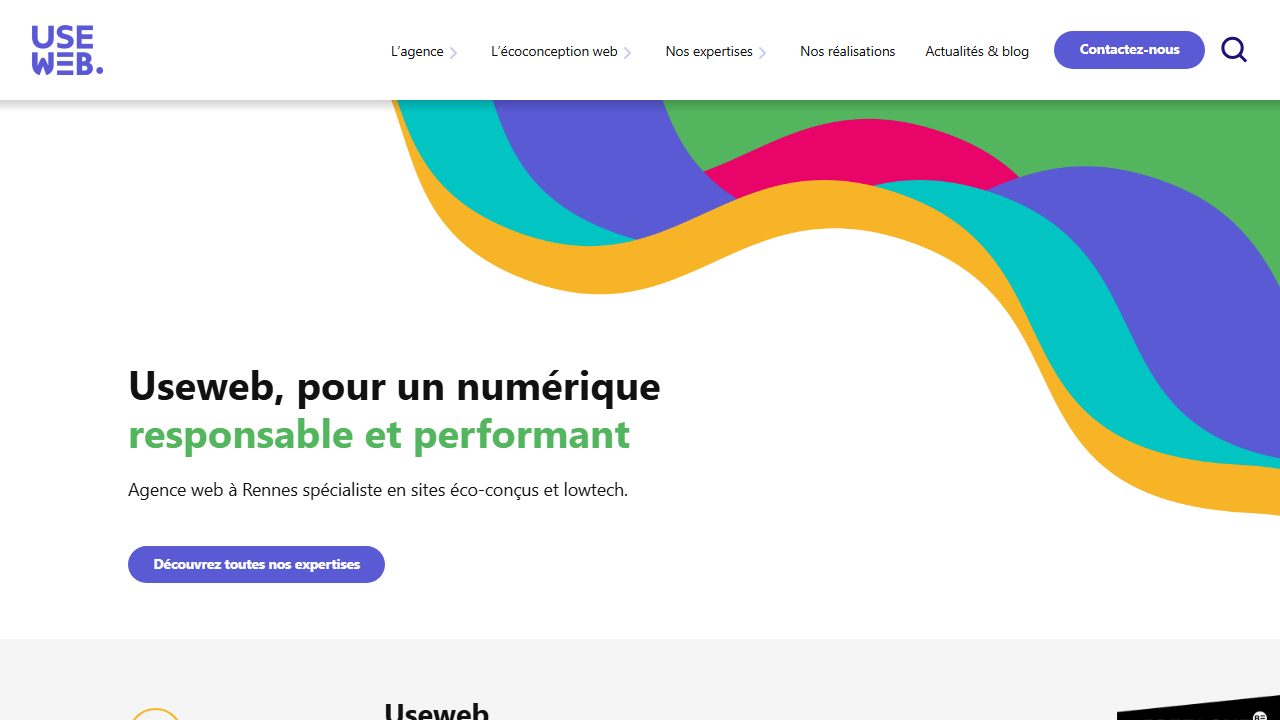 Page d'accueil du site de Useweb